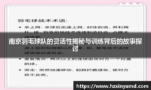 南京羽毛球队的灵活性揭秘与训练背后的故事探讨